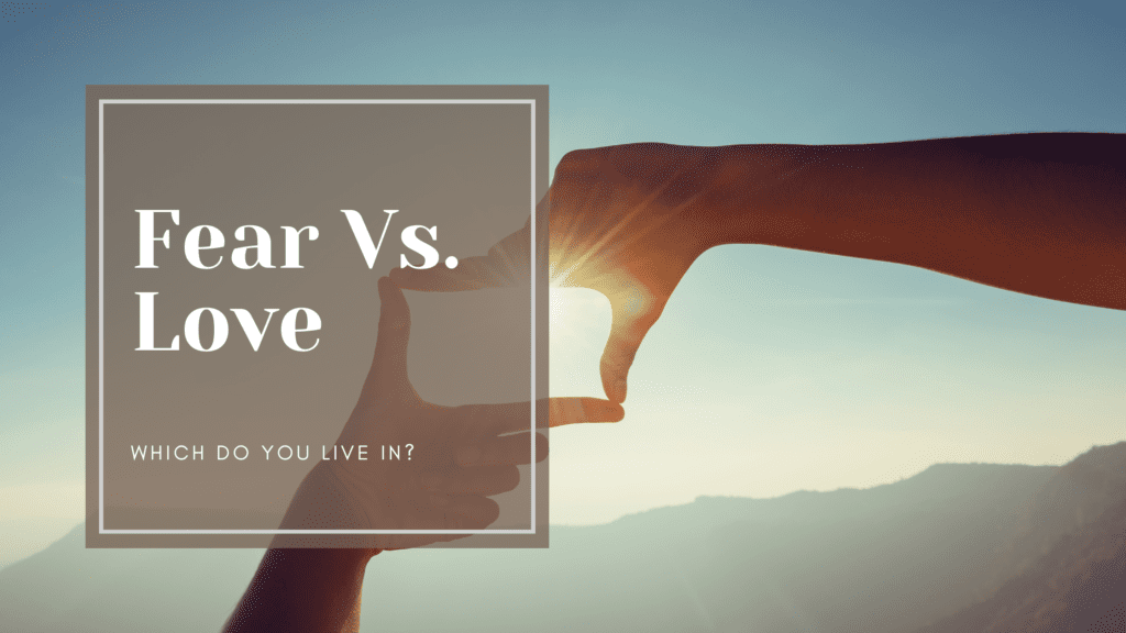 Fear vs. Love Blog which do you live in